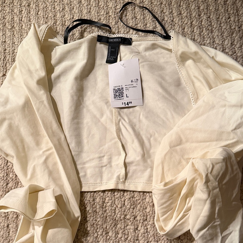 Light Cream Long Sleeve Top